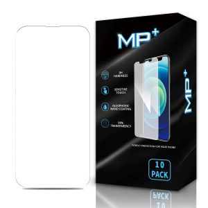 MP+ Tempered Glass for iPhone 14 Pro Max - Clear (With Cleaning Kit) (10 Pack) - Test